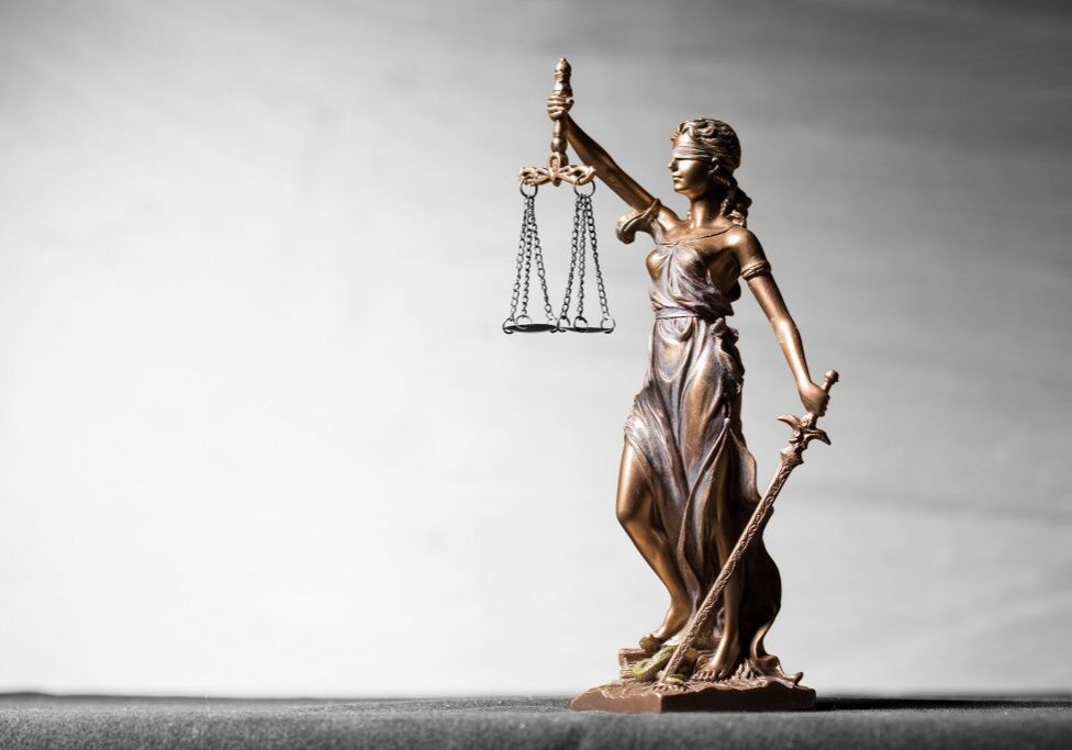 justice holding scales